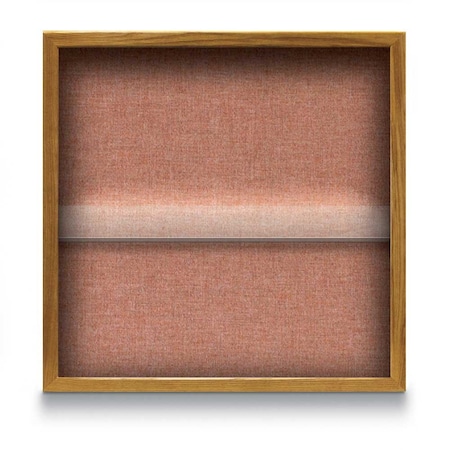 United Visual Products Outdoor Enclosed Combo Board, 48"x36", Bronze Frame/Burgundy & Rubber UVCB4836ODBZ-BURGUN-RUBBER